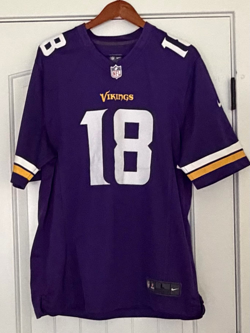 EUC Authentic Nike Minnesota Vikings #18 Justin Jefferson Jersey